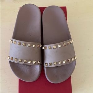 Valentino stud slides